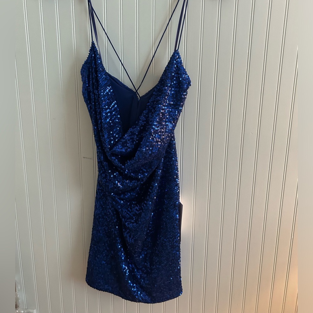 Beautiful blue sequin dress
